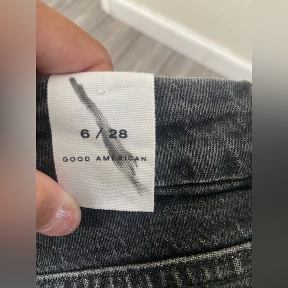 Good American GOOD CLASSIC JEANS GCTP602BT BLACK159 Sz 6/28 - Picture 6 of 12